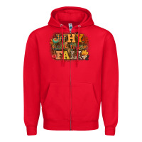 Red why hello there fall Zipper Hoodie - CowGirlArtShop