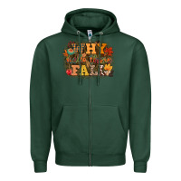 Sports Green why hello there fall Zipper Hoodie - CowGirlArtShop