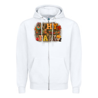 White why hello there fall Zipper Hoodie - CowGirlArtShop