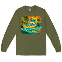 Army Green life is better at the beach Long Sleeve Tee - Jasminsmagicworld