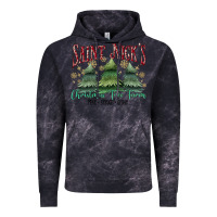Cloud Black Saint Nick's Christmas Tree Farm Vintage Hoodie - MaliasSmallBusiness