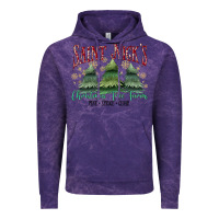 Cloud Purple Saint Nick's Christmas Tree Farm Vintage Hoodie - MaliasSmallBusiness