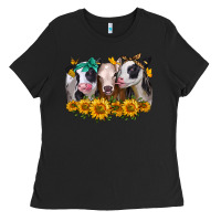 Black sunflower heifers Ladies Tee - Jasminsmagicworld