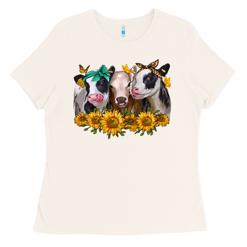 Sunflower Heifers Ladies Tee by Jasminsmagicworld | Teevron