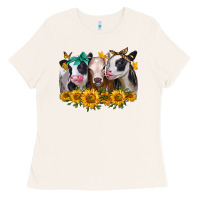 Bone sunflower heifers Ladies Tee - Jasminsmagicworld