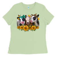 Matcha sunflower heifers Ladies Tee - Jasminsmagicworld