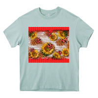Arona ladybug sunflower Heavy Core Tee - BarkalooDesign