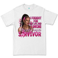 White I fought for my life and i won afro woman Premium Tee - NancyCooperArtShop