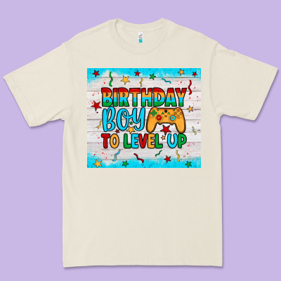 Birthday Boy To Level Up Premium Tee Designed By Jahusdesignshop