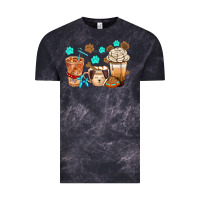 Cloud Black dog coffee cups with  food container bbs Vintage Tee - BundleAndBundleShop