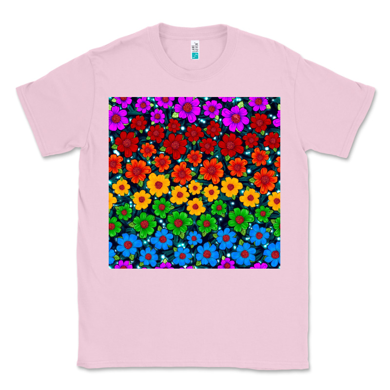 Pride Lgbtq Flowers Seamless Pattern Classic Tee by BundleAndBundleShop | Teevron