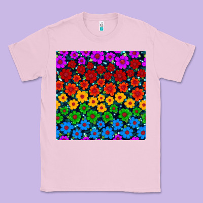Pride Lgbtq Flowers Seamless Pattern Classic Tee Designed By Bundleandbundleshop