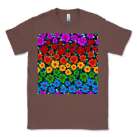 Chestnut Pride lgbtq flowers seamless pattern Classic Tee - BundleAndBundleShop