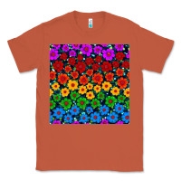 Copper Pride lgbtq flowers seamless pattern Classic Tee - BundleAndBundleShop