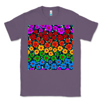 Lavender Pride lgbtq flowers seamless pattern Classic Tee - BundleAndBundleShop