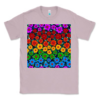 Lilac Pride lgbtq flowers seamless pattern Classic Tee - BundleAndBundleShop