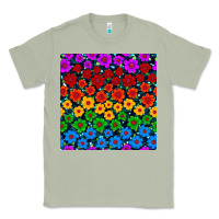 Matcha Pride lgbtq flowers seamless pattern Classic Tee - BundleAndBundleShop
