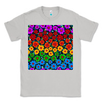 Moon Dust Pride lgbtq flowers seamless pattern Classic Tee - BundleAndBundleShop