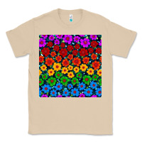 Mushroom Pride lgbtq flowers seamless pattern Classic Tee - BundleAndBundleShop