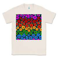 Natural Pride lgbtq flowers seamless pattern Classic Tee - BundleAndBundleShop
