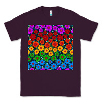 Plum Pride lgbtq flowers seamless pattern Classic Tee - BundleAndBundleShop
