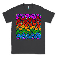 Smoke Pride lgbtq flowers seamless pattern Classic Tee - BundleAndBundleShop