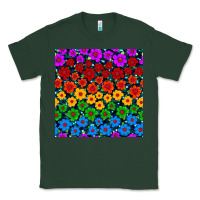 Sports Green Pride lgbtq flowers seamless pattern Classic Tee - BundleAndBundleShop