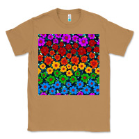 Toasted Coconut Pride lgbtq flowers seamless pattern Classic Tee - BundleAndBundleShop