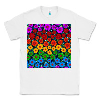 White Pride lgbtq flowers seamless pattern Classic Tee - BundleAndBundleShop