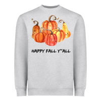 Heather Grey Happy Fall Y all Heavyweight Sweatshirt - Bettercallsaul