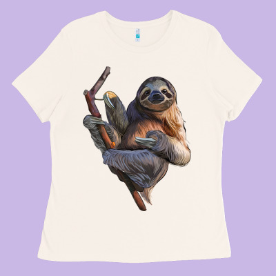 Sloth Ladies Tee Designed By Lillyallendesigns