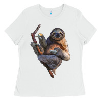 White Sloth Ladies Tee - LillyAllenDesigns