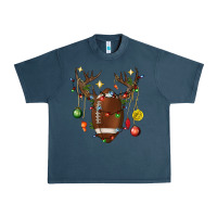 Midnight Navy American Football Horn Christmas Urban Heavy Tee - BundleAndBundleShop