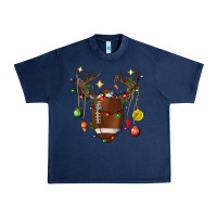 Navy American Football Horn Christmas Urban Heavy Tee - BundleAndBundleShop