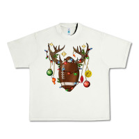 Pistachio American Football Horn Christmas Urban Heavy Tee - BundleAndBundleShop