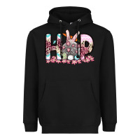 Black Easter Day Hop bunny Heavyweight Hoodie - OliviaCreatesArt