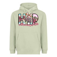 Matcha Easter Day Hop bunny Heavyweight Hoodie - OliviaCreatesArt