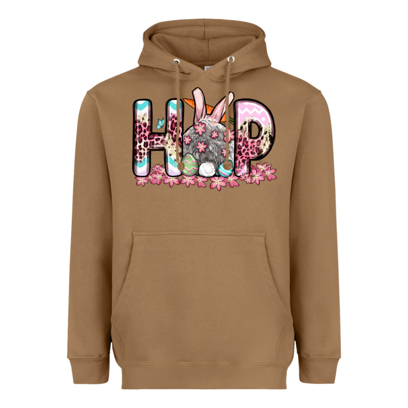 Easter Day Hop Bunny Heavyweight Hoodie by OliviaCreatesArt | Teevron