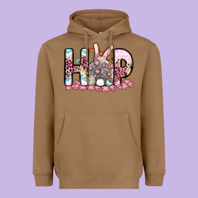 Easter Day Hop Bunny Heavyweight Hoodie Designed By Oliviacreatesart