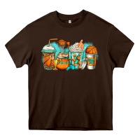 Chocolate Brown basketball coffee cups Heavy Core Tee - Jasminsmagicworld