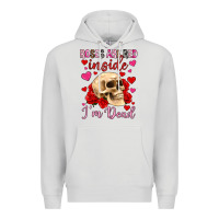 Dove Grey roses are red inside i m dead Premium Hoodie - OliviaCreatesArt