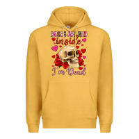 Mustard roses are red inside i m dead Premium Hoodie - OliviaCreatesArt