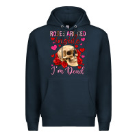 Navy roses are red inside i m dead Premium Hoodie - OliviaCreatesArt