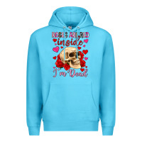 Ocean Blue roses are red inside i m dead Premium Hoodie - OliviaCreatesArt