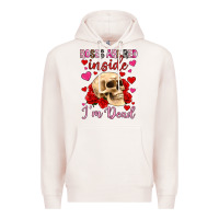 Pale Pink roses are red inside i m dead Premium Hoodie - OliviaCreatesArt