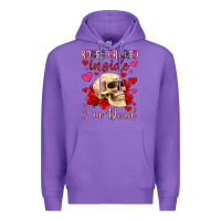 Purple roses are red inside i m dead Premium Hoodie - OliviaCreatesArt