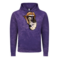 Cloud Purple Western Leopard Cowhide Tongue Vintage Hoodie - Jasminsmagicworld