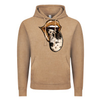 Vintage Coffee Western Leopard Cowhide Tongue Vintage Hoodie - Jasminsmagicworld