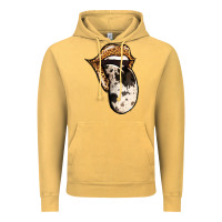 Vintage Mustard Western Leopard Cowhide Tongue Vintage Hoodie - Jasminsmagicworld