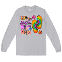 Moon Dust life is better in flip flops Long Sleeve Tee - Jasminsmagicworld
